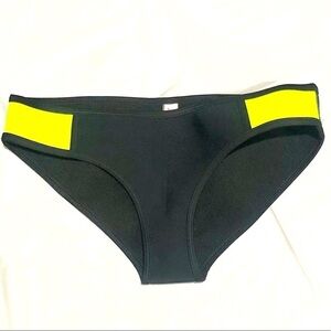 Ebuddy Bikini Bottoms Small Black and Yellow